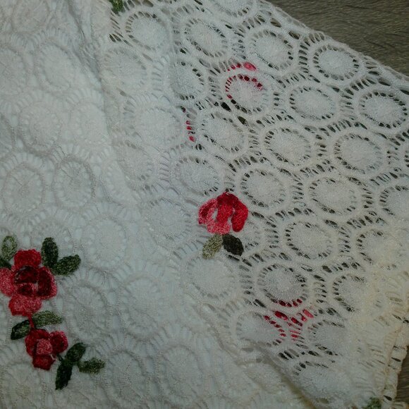 Calvin Klein Women’s White Lace Overlay Top Size XL - Picture 6 of 8